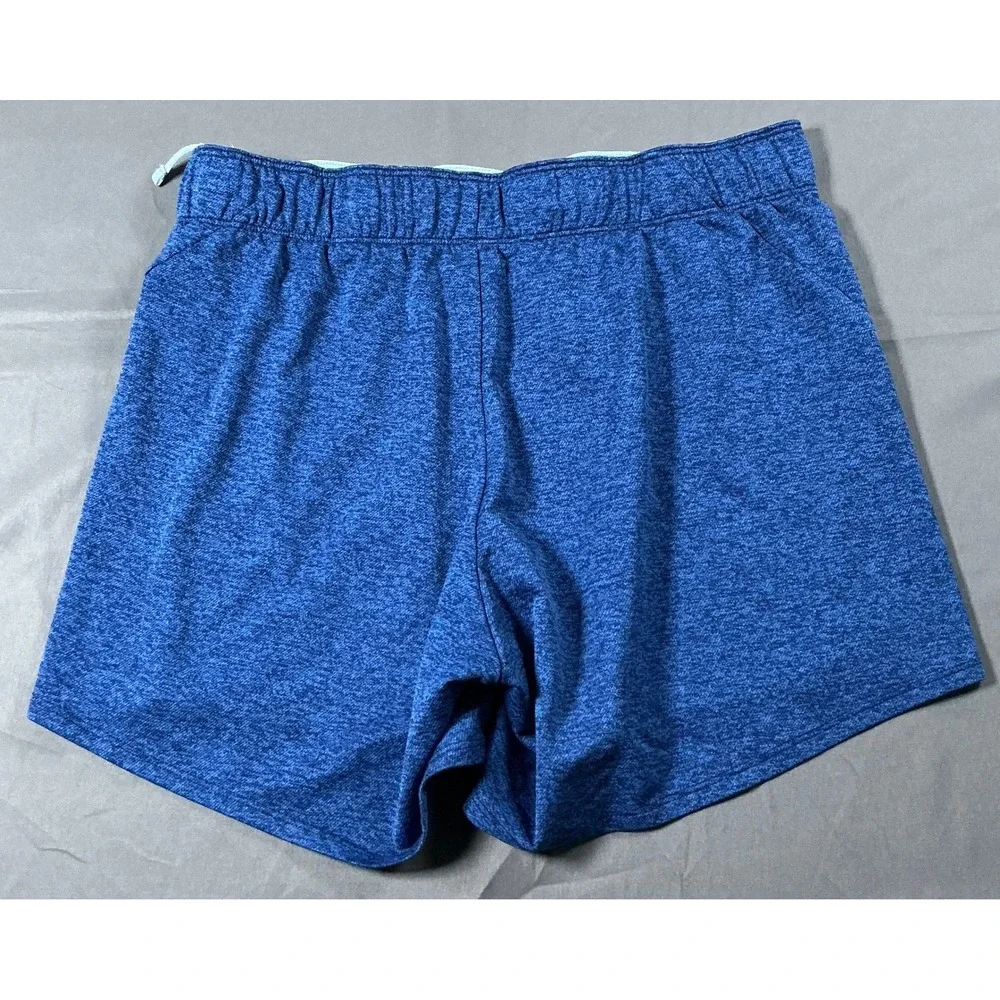 Nike Dri-FIT Womens Blue Heathered Running Athletic Shorts Small Drawstring